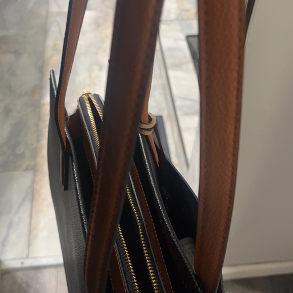 Marc Jacobs color blocked smoked almond leather medium sized tote - Picture 6 of 6